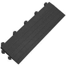 Coba Europe - Tappeto da lavoro modulare - Anti-fatica - Nero - Componente laterale maschile