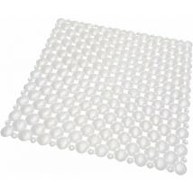 Emmevi Mv S.p.a. - Tappeto Doccia Vasca Ventose Antiscivolo Tappetino Bagno Pvc Antimuffa 100% Made In Italy Bianco - 53x53 cm