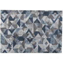 Tappeto 'double' grigio celeste, 160x230 cm