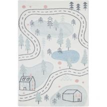 Tappeto 'fantasia' nordica foresta, 100x150 cm