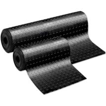 Emmevi Mv S.p.a. - Tappeto Gomma Antiscivolo Proteggi Pavimento a Bolle Nero Rivestimento Robusto Varie Misure mod.zerbino Bolle pvc - 2 metri x 1