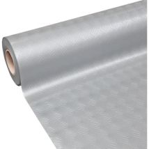 Emmevi Mv S.p.a. - Tappeto Gomma Copri Pavimento Effetto Lamiera Zerbino Antiscivolo Isolante Robusto Grigio - 140x950 Cm
