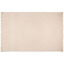 Homemaison - Tappeto inca in cotone tufted bianco avorio 120x170cm - Atmosphera créateur d'intérieur