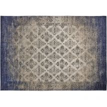 Aubry Gaspard - Tappeto jacquard blu 230 cm