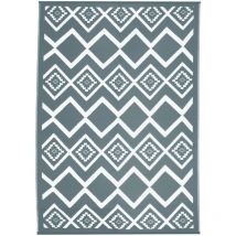 Tappeto per esterni masinka grigio e bianco 180 x 280 cm