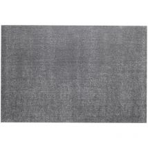 Tappeto 'milano' tinta unita grigio, 133x190 cm