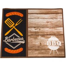 Tappeto protettivo per barbecue in legno