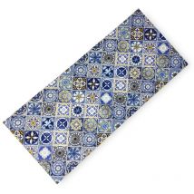 Tex Family - tappeto Runner da cucina Passatoia Antiscivolo maiolica mare made in Italy Cm. 50x380