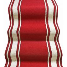 Emmevi Mv S.p.a. - Tappeto Scala Passatoia Ingresso Corsia Rivestimento Scale Antiscivolo Stile Classico Bordeaux - 67x260 cm