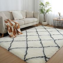 Freosen - Tappeto Shaggy Per Soggiorno 160 X 230 Cm Tappeto A Pelo Lungo Per Comodino Tappeto Morbido E Soffice Per Soggiorno Camera Da Letto Divano 