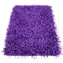 Tex Family - tappeto shaggy viola lilla moderno tutte le misure Cm. 60x160
