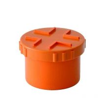 Tappo a vite in pvc : Colore - Arancio, Diametro - 200
