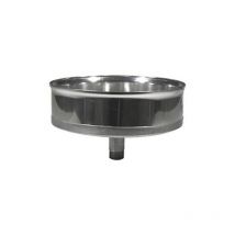 Tappo chiusura acciaio con spurgo Diam. 150