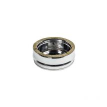 Tappo inox doppia parete cieco senza spurgo per scarico condensa, diametro di 150 - de 200 mm