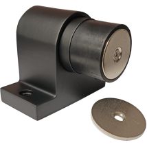 Tappo Magnetico A Pavimento Colore Epoxy (bianco, Grigio O Nero) “klose Besser” Per Porte Pesanti.in Acciaio Inossidabile 304. Nero