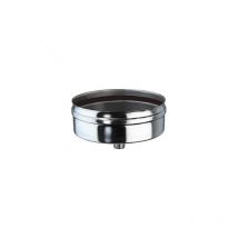 Tappo monoparete in acciaio con drenaggio dm 100 mm