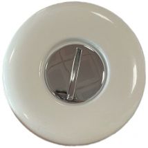 Bagnoclic - Tappo ottone bianco con vite e rosone, da 1/2