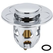 Jeffergarden Tappo Lavello Scarico Pop Up Universale in Acciaio Inox per Lavabo da Appoggio