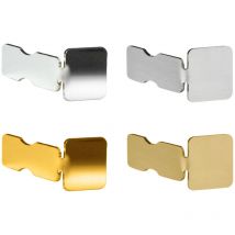 Hexim - Tappo Profilo quadrato Acciaio inox 10-12mm HEX402: 10 mm, Argento spazzolato si