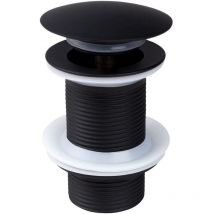 Ayyqh - Scarico Pop Up, Scarico Pop Up Senza Troppopieno, Scarico Lavabo Pop Up Universale, Scarico Lavabo Clic Clac, Scarico Lavabo, Scarico Nero