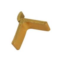 Bezault Sas - Taquet aluminium or T39 pour crémaillère encastrée vachette - Boîte de 100 - 580287