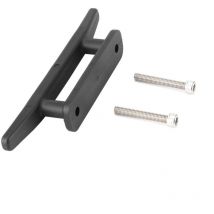 Sjlerst - Taquet amarrage,Taquet Bateau,Tbe 6.5' Taquet d'amarrage Taquet Replacement pour Bateau canot mouillage Pont Nylon Noir, 2 Trous Base