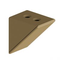 Taquet d'assemblage double beige - lot de 12 pièces