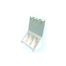 Taquet équerre PVC d'agencement P102 - blanc - boîte de 50 - PRUNIER