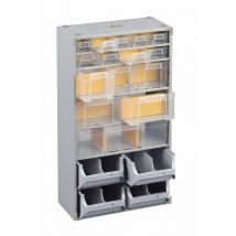 Taquilla de acero con 19 cajones, h. 56 x l. 30 x profundidad 16,5 cm Allit