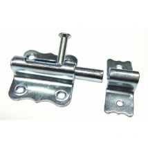 Targette pêne rond 45 l mm zingué finition