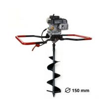 Dunsch - Tarière Thermique 4 temps 149 cm3, 3,4 ch - avec Vrille ø 150 mm DU46150DV