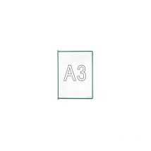 Tarifold - Marco transparente ue 10 unid para din A3 verde