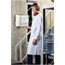 Wandhalterset 2x10 Sichttafeln farbig sortiert PVC-Folie m.Rahmen2St/KT Tarifold