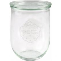 Weck - Tarro de tulipanes 1 l (tarro de conservas de alta calidad con tapa de cristal para cocinar resistente al calor apto para microondas apto para