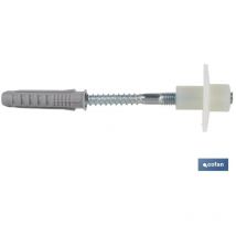 Set bestehend aus 2 Teilen für Spülbecken, 10 x 120 mm Nylonmutter