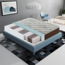 Taschenfeder und Memory Foam-Matratze - 23 cm hoch - elastisch und nicht verformbar 120x190