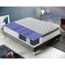 Taschenfedermatratze - 28 cm hoch - mit 7 cm Memory Foam - 800 Taschenfedern - Orthopädie - 13 Komfortzonen 140x200