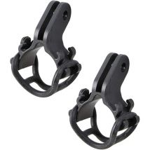 Alovez - Taschenlampenhalter Fahrrad Taschenlampe Halterung für Go Pro Typ Mount Interface Schwarz 2 stücke