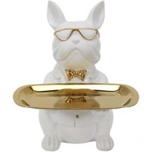 The Home Deco Factory - Taschenleerer Deko Bulldogge cool sitzen
