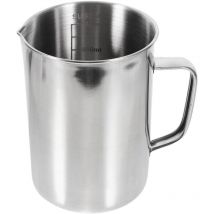 Tasse à mesurer expérimentale Bouteille d'eau Verres à café Pichet à lait Litre liquide avec échelle Tasses en acier inoxydable Couvercles