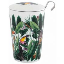 Eigenart - Tasse en porcelaine à double paroi avec infuseur - Rainforest
