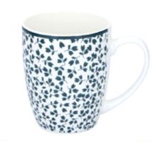 Tasse Mug en porcelaine – 350 ml – Décors floraux – Mobilier d'intérieur – Arts de la table