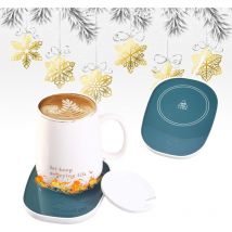 Coocheer - Tasse thermos à café, tasse thermos à boisson, tasse thermos, tasse thermos à café électrique, tasse thermos usb, tasse thermos, plateau