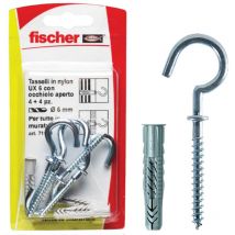 Tasselli ux 8x50 r k con occhiolo aperto (4 Pz.) - Fischer
