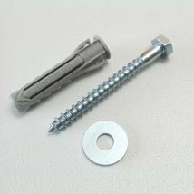 Tassello in plastica e vite te da 12 x 80mm - 2pz