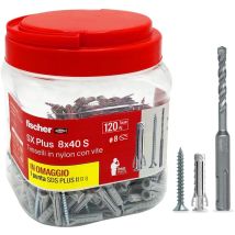 Tassello nylon sx 8S plus vite tsp propack Fischer
