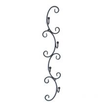 Tassenhalter Wand Schwarz Metall 68 cm Olivia Tassenhaken Küche Vintage Antik Becherhalter Wandmontage - Dandibo