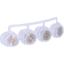 Set di 4 pulsanti di ricambio per caffettiera 07707 EDM