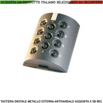 Tastiera Digitale Esterna Antivandalo Retroilluminata be.play Necessita Della Centralina be-rec 10 Tasti Numerici Collegamento All'elaboratore con 2