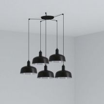 Tatawin M Hängelampe 5 Lichter Schwarz 20340-120-5l